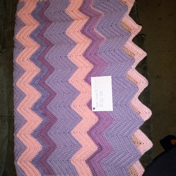 Pink purple lap blanket - Picture 1 of 2
